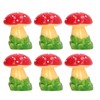 30pcs Dollhouse Mushroom Figurine Cute DIY Resin Micro Landscape Garden