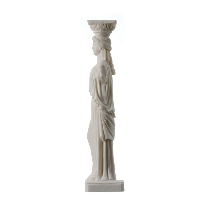BeautifulGreekStatues Column Caryatid Statue Acropolis Athens Greek Roman Alabaster 9.8"