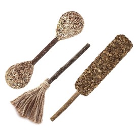 Natural Silvervine Cat Chew Toy | Interactive Silver Vine Chewing Toys with Catnip Like Effect - Trio Lollipop, 2 Packs of 3