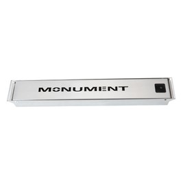 Monument Grills Heavy Duty Stainless Steel Barbecue A007 Smoker Box Grill Accessories, Reusable Smoker Box with Lid for Gas Grill, 14.76" x 2.36" x 1.41"