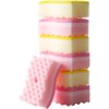 Yellow Pink Colors Multi-Functional Sponges Non-Scratch Scrub Sponges Household Kitchen