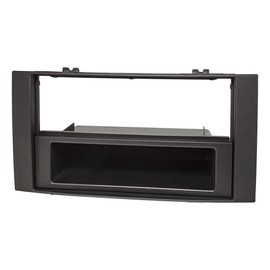 tomzz Audio 2457-032 Radio Faceplate Compatible with VW Touareg (Type 7L) Multivan T5 Black