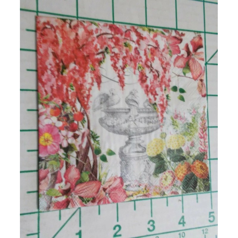 Michel Design Works Two Decorative Cocktail Napkins for Decoupage "In