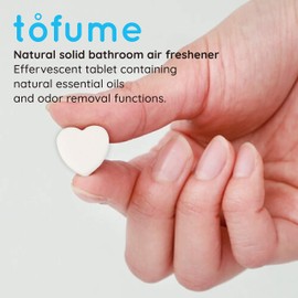 tofume, Effervescent Bathroom Odor Eliminator, Air Fresheners, Toilet Deodorizer, Natural Essential Oils, Rosemary, 30Tablets