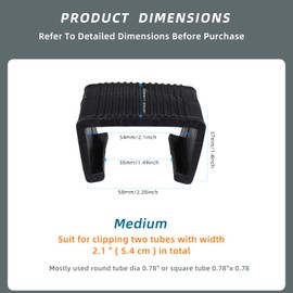 SUQ I OME 10 pack Outdoor Patio Rattan Wicker Furniture Sofa Clip, Sectional Rattan Sofa Chair Module Outdoor Couch Garden Furniture Fasteners Clip Connector for tube width 2.14''