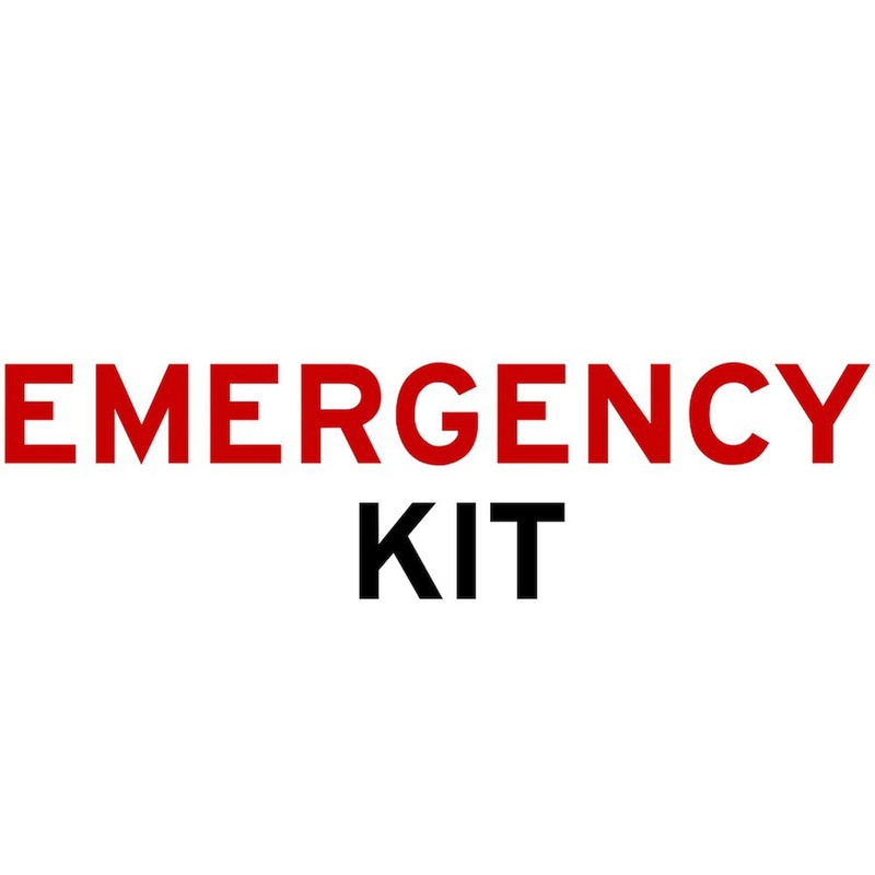 CafePress Emergency Kit Rectangle Bumper Sticker Car Decal