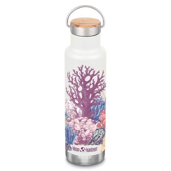 Ocean Insulated Classic 20oz (w/Bamboo Cap) Ocean Day Coral -