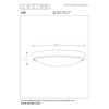 Lucide LEX - Flush Ceiling Light - Ø 25 cm
