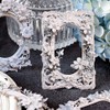 60pc Embossed Flower Lace Scrapbook Paper,Lace Hollowing ReliefFloral Window Frame