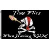 Time Flies When Having Rum Flag 3x5ft Poly