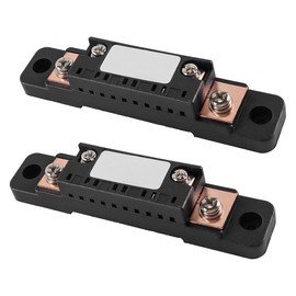 Gorise 2 Pcs 75mV FL-2C 10A Shunt 0.5% Measuring Resistor Current Measurement for Digital Ammeter Ampere Resistor Tester