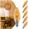 Brighfivey - Bombillas de candelabro de 25 W, regulables E12,