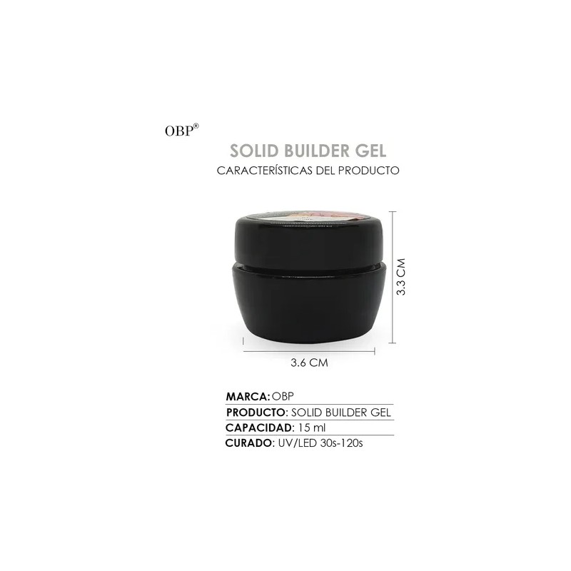 Polygel Sólido Para Diseño Uñas Extensión 15ml Obp