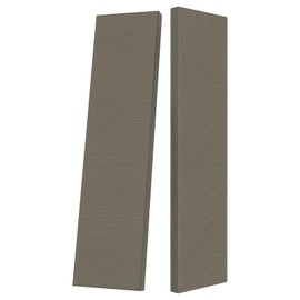 2” Thick Acoustic Panels with Hanging Brackets to the Wall, 2 PCS 47.2” x 11.8” Fiberglass Sound Absorbing Panels for Home Theater Church Office Wall or Ceiling, Light Brown