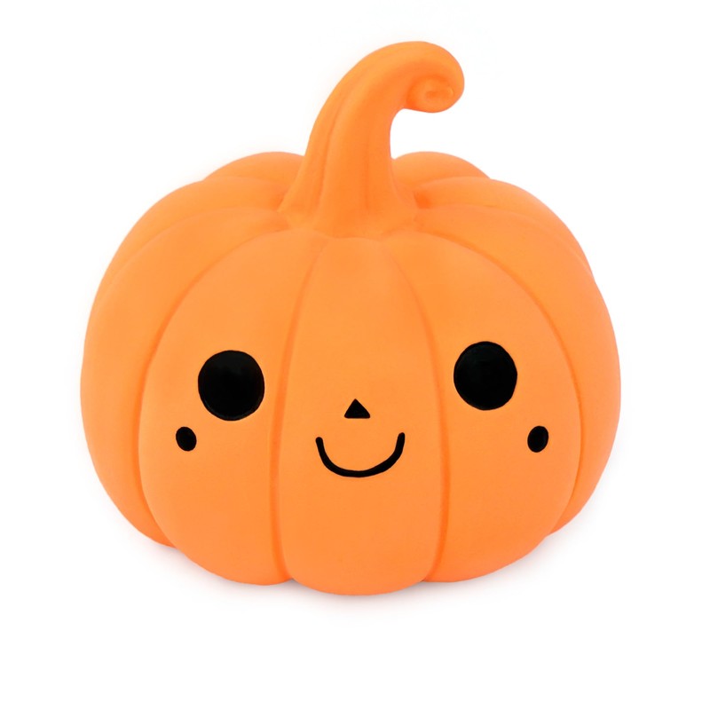 CHIWAVA 3PCS 2.4" Funny Pumpkin Latex Dog Toy Set Interactive