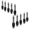 SING F LTD 10Pcs 6.35mm Mono 1/4" Jack Plug to
