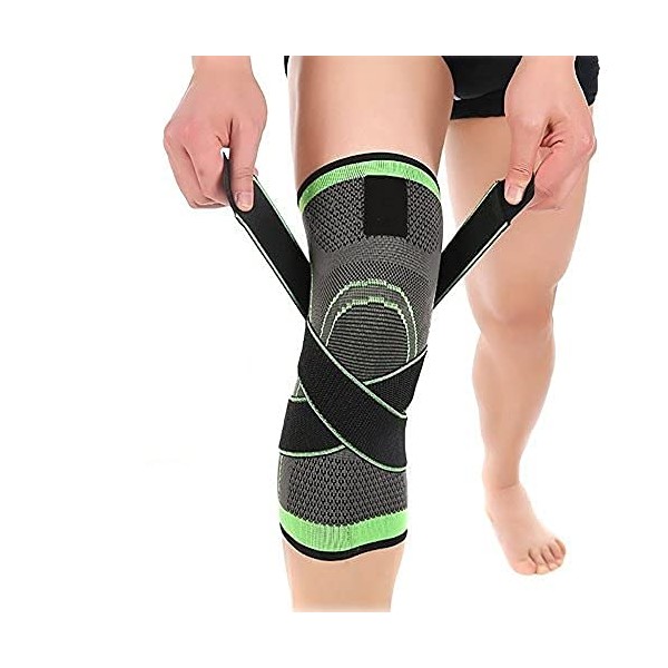 Fictor Knee Support, Knee Pads, 3D Weaving Sports Pressure Building Knee Support Foot Care Protection for Sports Pain Relief Arthritis Meniscus Recovery