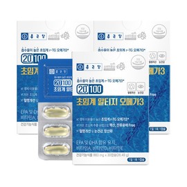 Chong Kun Dang 20100 RTG Omega-3 3 Boxes / Dry Eye Improvement 70% Purity Blood Circulation Dry Eye Improvement / 종근당 20100 알티지 오메가3 3박스건조한눈개선 순도70% 혈행 건조한 눈 개선