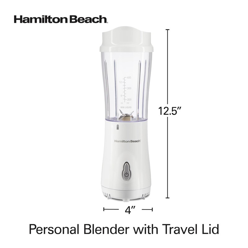 Hamilton Beach Portable Blender for Shakes and Smoothies, 14 Oz