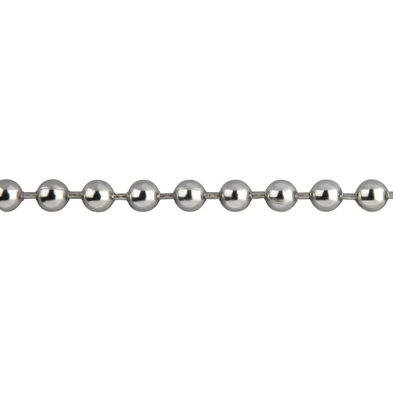 Premium Roller Blind Chrome Beaded Pull Chain - Continuous, 1.25
