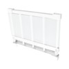 Tension Rod Shelf 14.2 Inch Width Nail Free Expandable Storage