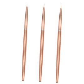 BIUDECO Professional Nail Art Brush Pen Set 3pcs Set Nail Art Liner Thin Brush