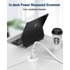 Recessed Power Grommet 2 inch,Tamper-Resistant Design AC Outlets, Fast Charging