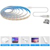 Tesfish 5V USB White LED Strip Lights, 6000K 9.84Ft Cuttable