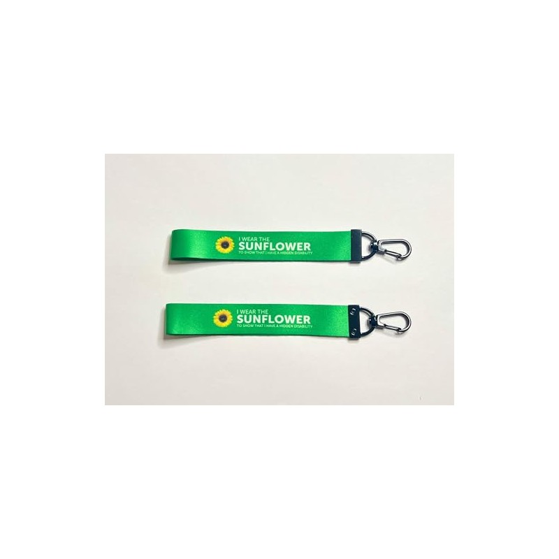 Hidden Disabilities Sunflower Luggage Tags