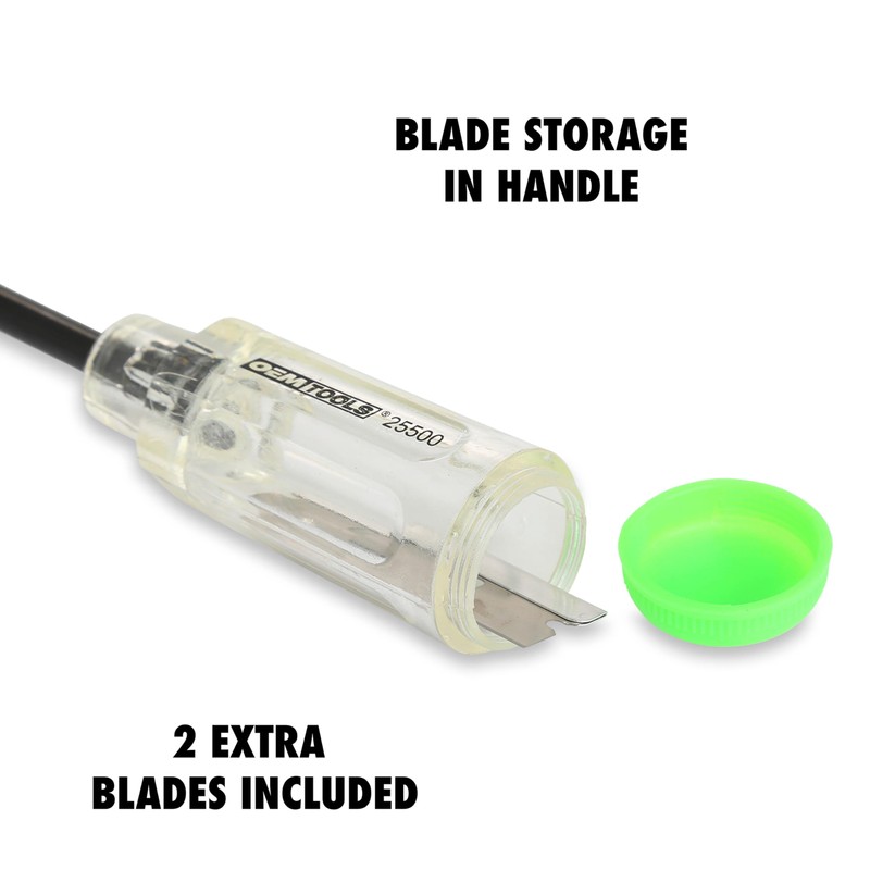 OEMTOOLS 25500 Razor Blade Scraper Tool With Extended Sure-Grip Handle,