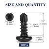 #10 x 1/2" Sheet Metal Screws 100Pcs 410 Stainless Steel