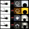 Bricologht 4PCS 7" LED Headlight & 4'' Fog Light Combo