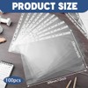 100 Pockets A4 Photo Sleeves for A4 2/3/4 Ring Binder,