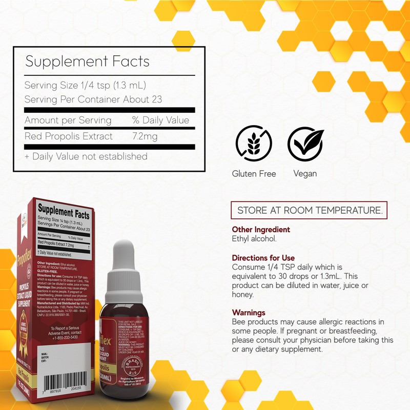 Red Bee Propolis Extract,100% Pure Extract Bee Propolis Tincture, High