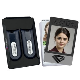 IDGemz Badge Holder for Safenet eToken Pass - Stealth Black - Holds up to 3 Badges - NOT for RSA Token (Holds 2 eTokens)