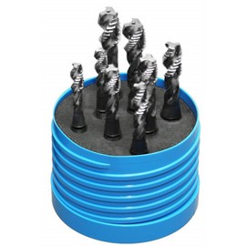 YG1 T2 Series High Speed Steel Combo Tap Set, Round Shank with Square End, Modified Bottoming Chamfer, 1/4", 5/16", 3/8", 7/16" Thread Size