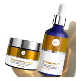 Pack Facial Dia Con Serum Vitamina C 50ml + Crema De Día 50g Todo Tipo De Piel