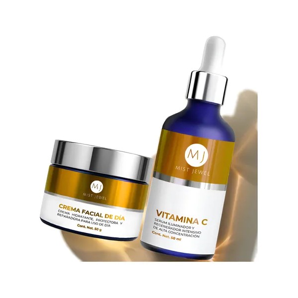Pack Facial Dia Con Serum Vitamina C 50ml + Crema