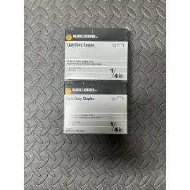 BLACK+DECKER Black & Decker 1/4" Light Duty Staples (20,000 staples total)
