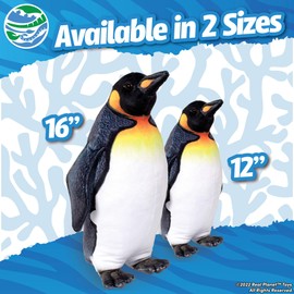 Real Planet 12" Emperor Penguin Stuffed Animal - Realistic & Soft Stuffed Animals, Plush Toy Penguin Gifts, Cute Stuff Penguin Toys for Kids, Birthday Decor