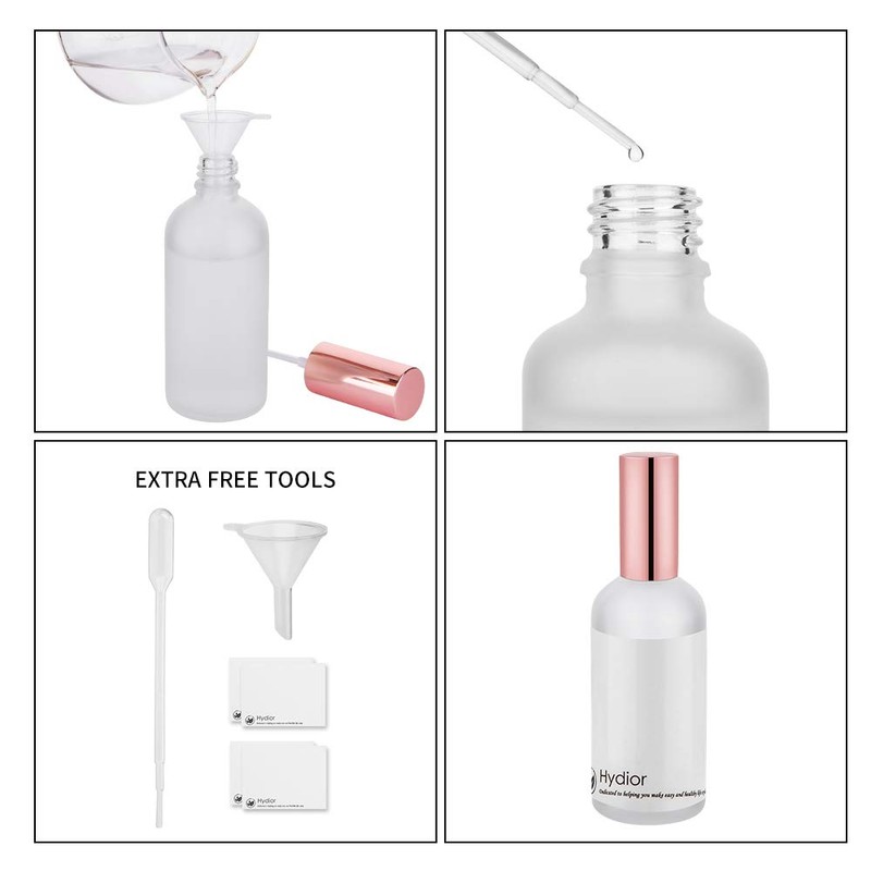 Hydior Small Glass Spray Bottle, Perfume Atomizer, Fine Mist Spray,