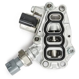 HQP AUTO PARTS VTEC Timing Solenoid Spool Valve Assembly W/Gasket 15810-RKB-J01 Compatible with Honda Pilot Accord Odyssey