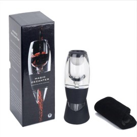D&Slifei Wine Aerator and Decanter Pourer with LED Light - Unique Aeration Device Quickly Oxidize Wine, Enhances Wine Flavors with Smoother Finish (black,with led light)