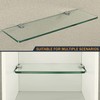 SAYAYO Solid Adjustable Glass Clamp Wood/Glass Shelf Brackets Glass Clip