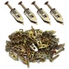 BESTYCHAO 120pcs Hammer Drive Anchor Kit, Drywall Self Drilling Anchor
