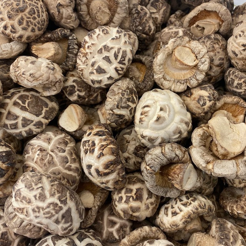Premium Dried White Flower Shiitake Mushrooms (1 LB)