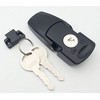 3" Draw Latch for Saddlebags, Trunk, Toolbox, Black with Lock