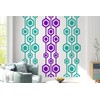 Seamless Retro Pattern Wall Decal | Hexagon Shapes | Modern