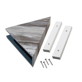 Palisade Vinyl Waterproof Corner Shower Shelf in Louvre Granite
