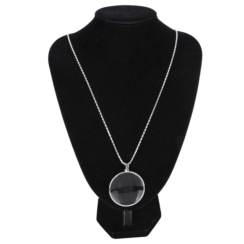 Lupa de Lectura Portátil con Collar 5X Aumento, Lupa Colgante